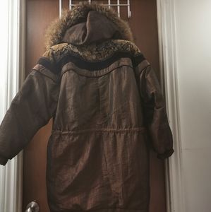 Winter parka-style coat
